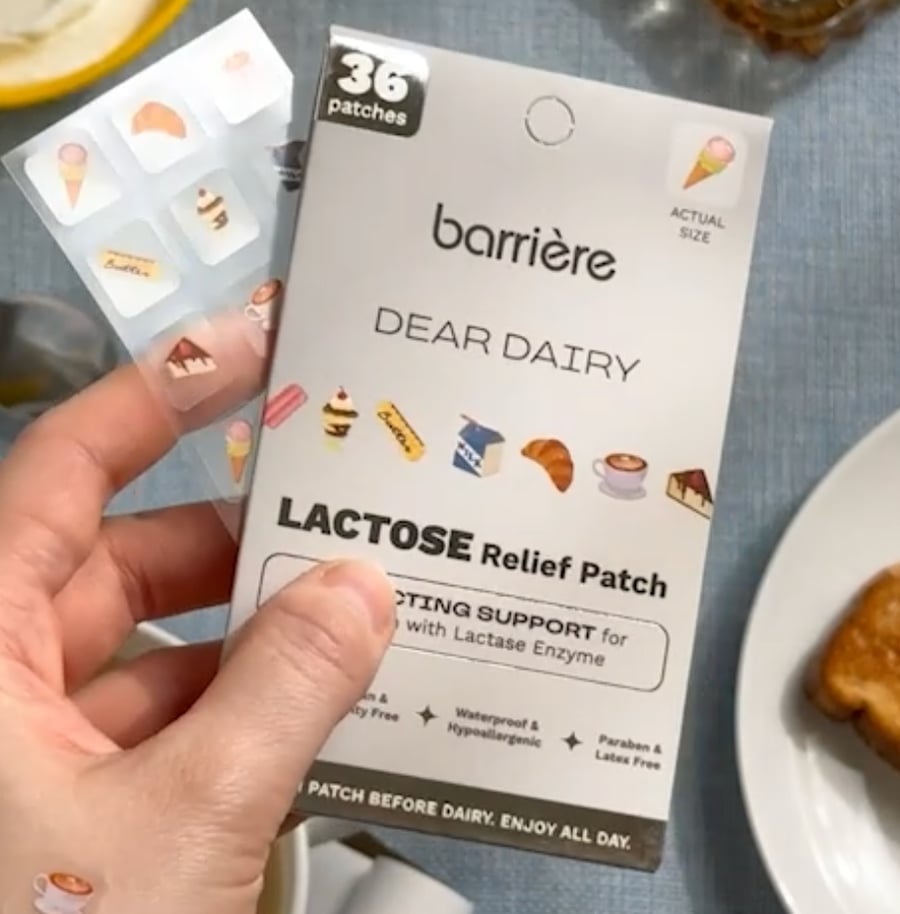 Barrière lance le tout premier patch contre l'intolérance au lactose dans 1 700 magasins Walmart.
